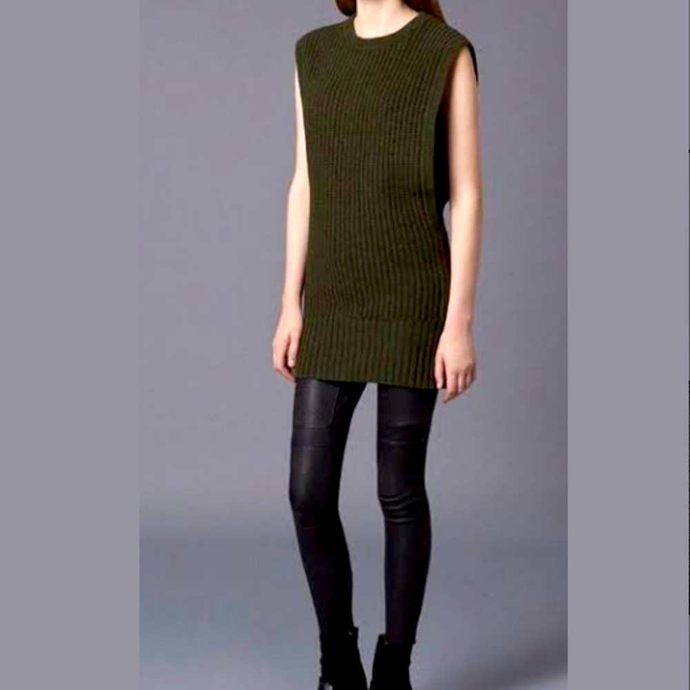 All Saints knitted khaki green dress!
